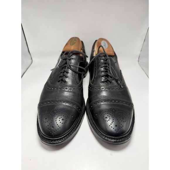 Allen Edmonds Men\'s Strandmok Black  Oxford Brogue Resoled  Rubber Sole 9 D main image 5